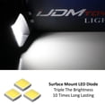thumbnail image 2 of OEM-Fit 3W Full LED License Plate Light Kit For Nissan Titan Armada Gen2 Frontier Navara, Powered by 12-SMD Xenon White LED Diodes, 2 of 9