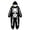 Z1-Black, variant on Shadoumai Halloween Jumpsuit Skeleton Fleece Romper For Kids Boys And Girls, Unisex Printed Jumpsuit Seasonal Dress-Up Trick-or-Treat Outfit Jumpsuit