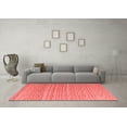 thumbnail image 3 of Ahgly Company Machine Washable Indoor Rectangle Abstract Red Modern Area Rugs, 8' x 12', 3 of 4