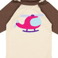 thumbnail image 4 of Inktastic Helicopter Pink Girls Girls Long Sleeve Baby Bodysuit, 4 of 5
