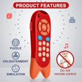 thumbnail image 3 of Richgv Baby Learning Remote Musical Toy Remote Control Toy with Sound, Light Early Learning Education for Toddlers,Remote-Red, 3 of 5