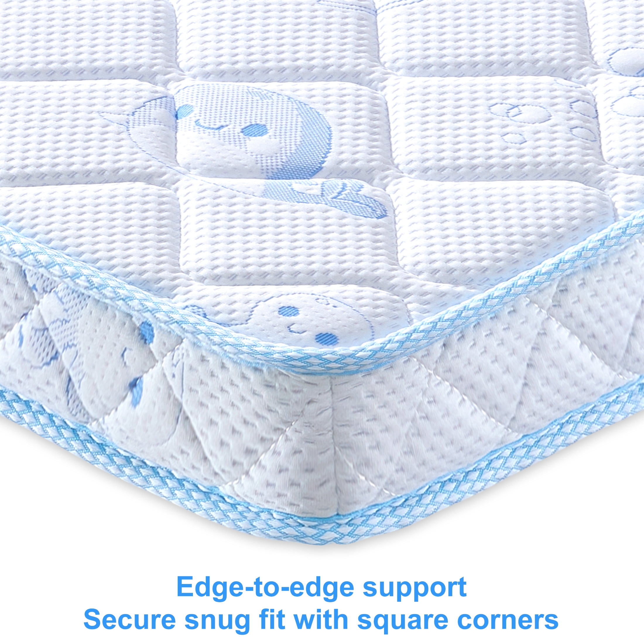 Ceekliybear Premium Foam Crib and Toddler Mattress,  Knitted Fabric and Firm Crib Mattress, Hypoallergenic Baby Mattresses 52"L x 27.6"W x 5"Th
