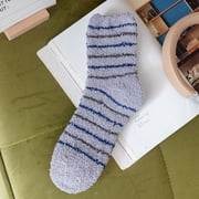 Socks Thermal Socks For Mens Coral Fleece Socks Stripe Socks Colorful Lightweight Athletic Socks Casual Socks Winter Socks Funny Socks Sports Socks