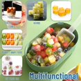 thumbnail image 5 of SHAR 2 Pcs Ice Cube Trays with Ice Bucket, Ice Cube Mold for Freezer, 2 Pcs Trays Making 72 Mini Ice Cubes (2 Pcs x Ice Cube Trays + Ice Bucket + Ice Scoop) (Green), 5 of 5