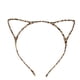 thumbnail image 2 of 10 piezas de disfraces de fiesta de disfraces con orejas de gato diadema con cable (leopardo), 2 of 5