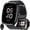 BLACK, variant on Smart Watch for Men, 1.83" HD Touchscreen, Bluetooth Calling (Answer/Make Calls), 100+ Sports Modes, 10-Day Standby, IP68 Waterproof, Fitness Tracker Compatible with Android & iPhone (3 Strap)