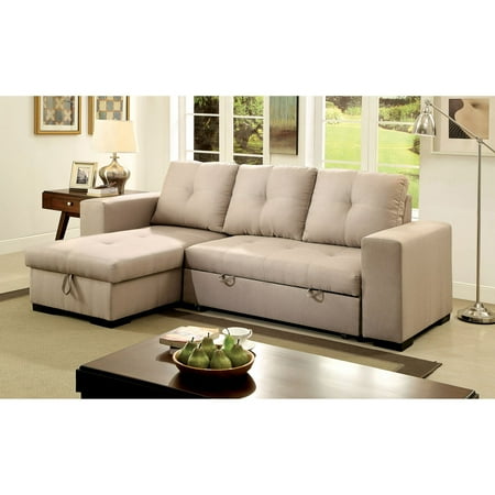 Furniture Of America Rhea Sectional Sofa With Pull Out Sleeper