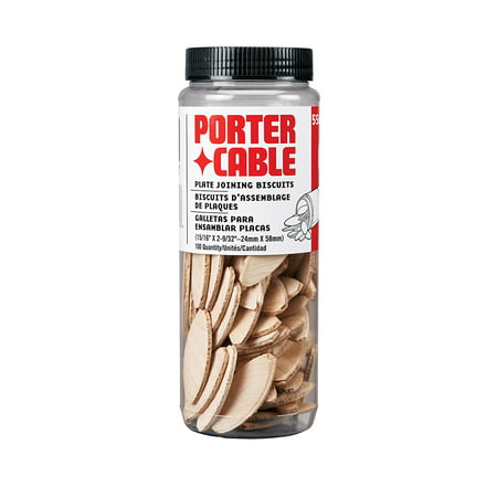 PORTER-CABLE 5562 No. 20 Plate Joiner Biscuits - 100 Per Tube, Made of the best wood laminate for stability, strength and fit By
