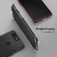 thumbnail image 2 of Ringke Fusion Case Compatible with OnePlus 5T, Transparent PC Back TPU Bumper Drop Protection Phone Cover - Rose Gold, 2 of 8