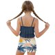 thumbnail image 5 of Niñas Trajes de Baño de Dos Piezas Tamaño 10-12 Traje de Baño de Playa de Verano con Estampados Florales Set de Dos Piezas Shorts, 5 of 7