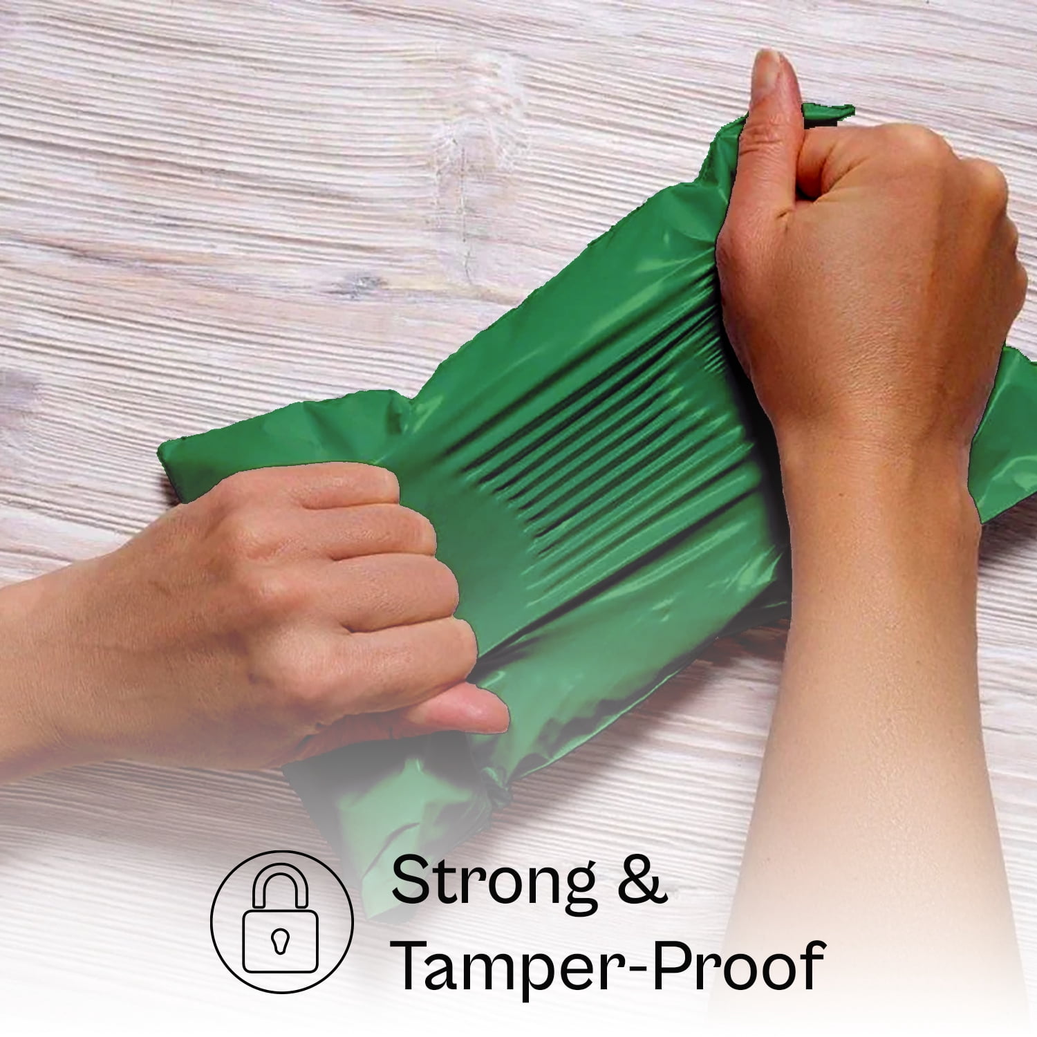 MMBM Green Poly Mailers 7.5" x 10.5" 2 Mil Waterproof Poly Mailer for Packing and Shipping in Bulk 2000 Pack