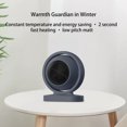 thumbnail image 4 of RoamHome Mini Portable Electric Heater Fan for Indoor Outdoor, Household Small Desktop Heater Fan for Home Office, Fall Winter Supplies, Gift for Families Friends (Gray, 1PC), 4 of 6