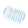 thumbnail image 3 of Five-Pack Assorted Colored Plastic Pens with Transparent Clips, 14.8 cm, for Office, School, and Daily Writing, 3 of 6
