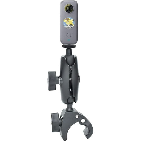 Image of 1/4 Handlebar Clamp Motorcycle Mount for Insta360 One X3 / One X2 / One RS / One R / GoPro Hero with Ballhead