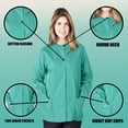 thumbnail image 4 of Women's Warm Up Medical Scrub Jacket (Surgical Green, 4X-Large), 4 of 7