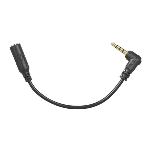 3,5 mm 3 polos TRS hembr 4 polos mcho Cble de micrófono Convertidor de cble uxilir de 90 grdos Cble de extensión de pr cámr Sunnimix Cable convertidor de audio