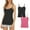 Black/Hot Pink, variant on WREESH Womens Camisoles Tops with Built In Padded Bra Undershirt Basic Breathable Tank Top 2 Pack Green