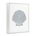 thumbnail image 4 of Stupell Industries Minimal Sea Shell Coastal Painting White Framed Art Print Wall Art, 16 x 20, 4 of 10