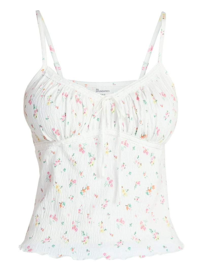 No Boundaries Lace Trim Cami, Women's XXS-XXL - Walmart.com