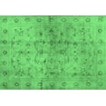 thumbnail image 1 of Ahgly Company Indoor Rectangle Abstract Emerald Green Contemporary Area Rugs, 5' x 7', 1 of 4