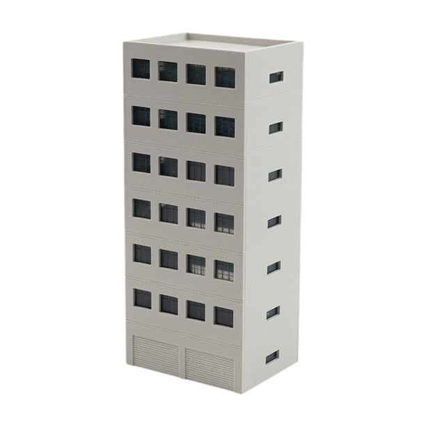 Edificios de maquetas de trenes Escala N Sin pintar 1/150 Modelo de trenes Edificio comercial 62x47x143cm