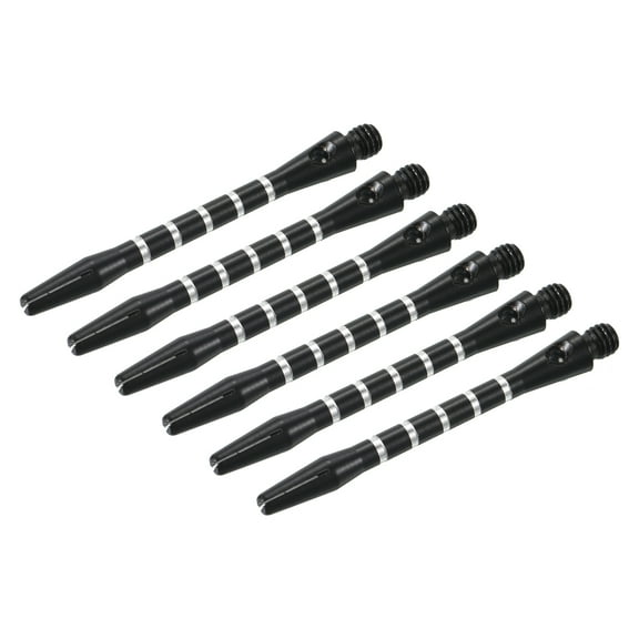 Uxcell 48mm Dart Shafts, 2BA Thread Aluminum Dart Stems - 6 Pack (Black)