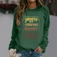 thumbnail image 4 of Women's Sweatshirts 2025 Smooth As Tennessee Whiskey Sweet As Strawberry Wine Sweatshirt Pullover Sweatshirt for Women, 4 of 5