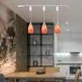 thumbnail image 7 of Kiven H-Type track lighting pendants Adjustable Height,Dimmable Modern h track pendant lights with Orange Art Glass Lampsade,Track Lighting for Kitchen Island Hallway, 3-Light, 7 of 7
