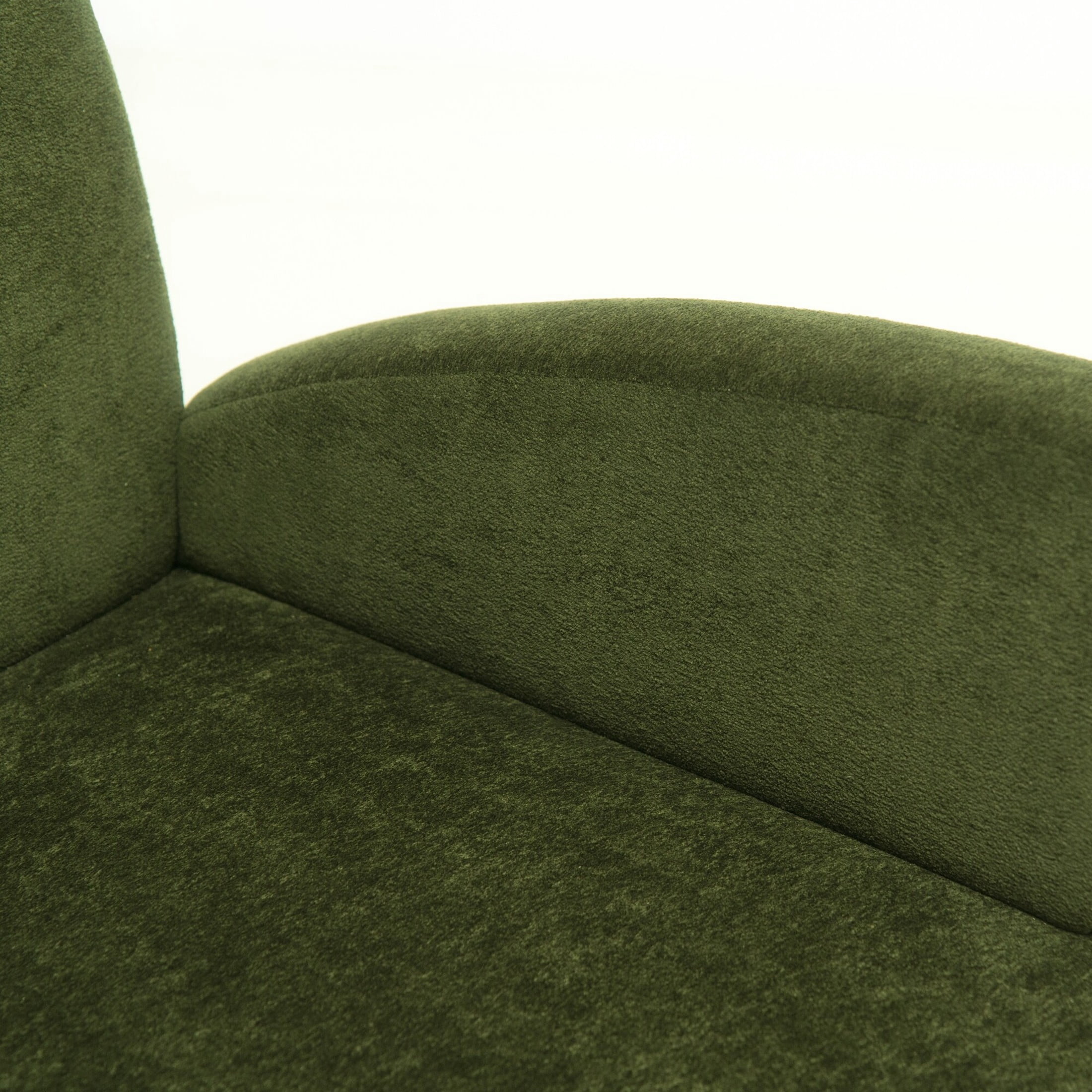 Noble House Jordon 28" Velvet Upholstered Accent Lounge Chair with Birch Legs, for Living Room, Dark Green
