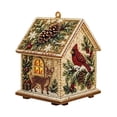 thumbnail image 2 of Christmas House Shaped DIY Diamond Art Hanging Ornament, VVQ Handmade Xmas Candy House Kit with Wooden Base Rhinestones for Decor, 2 of 7