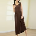 thumbnail image 6 of OSFVNOXV Long Nightgown Dress for Women Ultra Soft Comfort Fit Sleeveless Loose Flowy Maxi Sleepwear Dress, 6 of 7