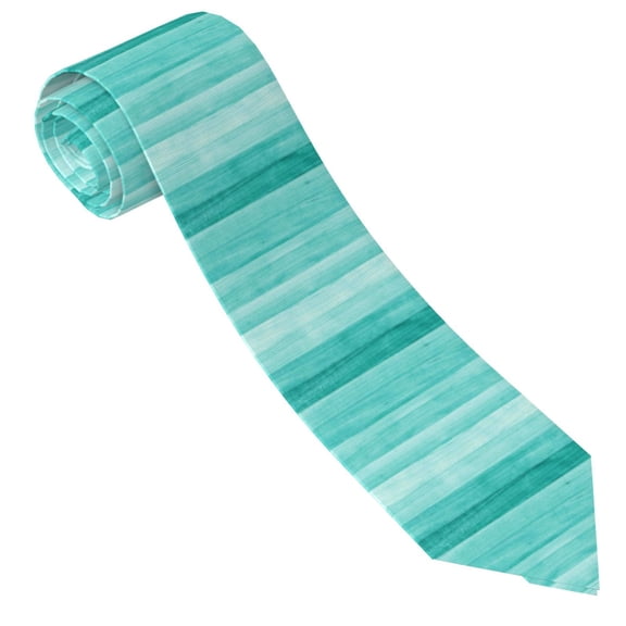 Gaeub Teal Turquoise Men's Classic Woven Jacquard Necktie Perfect for Weddings & Parties
