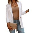 thumbnail image 1 of One Button Women Solid Color Casual Blazer Jacket Coat, 1 of 4