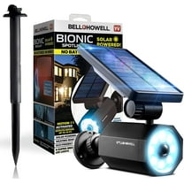 Bell   Howell Bionic Spotlight, 25 ft. Motion Sensor, Solar Sun Panels, Outdoor Lighting- Black