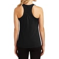 thumbnail image 2 of Ladies Solid Gathered Racerback Tank Black X-Large, 2 of 4