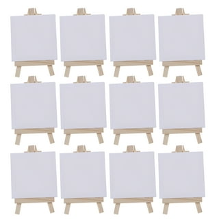 Mini Canvas And Easel Set Small Art Easel Stand With Canvas - Temu