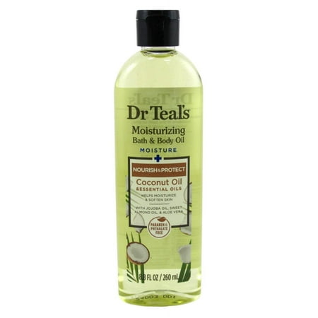 Dr Teals Bath & Body Oil Nourishing Coconut Oil 8.8oz (Pack of 3)