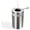 Silver Glossy Tall, variant on Windproof Stainless Steel Smokeless Ashtray with Lid for Cigarettes Indoor– Rotating Switch Covered Design for Cigar,Home,Office & Outdoor (Silver Glossy Short)
