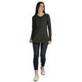 thumbnail image 5 of Inkmeso Tshirt With Buttons Jersey Tee Long Sleeve Top For Women, 5 of 8