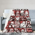 thumbnail image 2 of Cozy Warm Plush Throw My Hero Academia Kirishima Collage Fluffy Blanket for Bed Couch Living Room 60"x50", 2 of 8