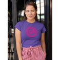 thumbnail image 2 of Mothers Day Pink Rubber Stamp Shaped T-Shirt Women -Image by Shutterstock, Female x-Large, 2 of 4