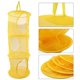 thumbnail image 4 of Cesta de malla plegable de 3 capas Cesta de malla plegable Almacenamiento colgante Cesta de secado colgante de 3 capas Perfecta para guardar ropa Calcetines y juguetes (2 piezas) oso de fresa Hogar, 4 of 6