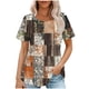 thumbnail image 1 of Camiseta Casual de Cuello Redondo de Manga Corta de las Mujeres, Top Ligero de Moda para el Uso Diario, 1 of 5