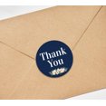 thumbnail image 4 of Darling Souvenir Round 45 Pcs Rose & Peony Floral Thank You Stickers Blue Envelope Seal-1.6 Inches, 4 of 4