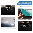 thumbnail image 2 of Universal Fit Accordion Auto Sunshade Windshield Sunshade 57'' x 31.5'' Waves and Seashells, 2 of 8