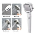 4 Modes High Pressure Shower Head with On/Off Button Sprayer Nozzle