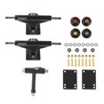 thumbnail image 2 of Polished 5.0 Skateboard Trucks with 52mm Wheels ABEC 11 Bearings Combo Set, Skateboard Wheels, Skateboard Bearings, Skateboard Pads Hardware Mixed color Bearings, 2 of 10