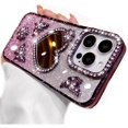 thumbnail image 6 of for iPhone 16 Pro Max Bling Case, Shockproof Luxury Shiny Diamond 3D Butterfly Glitter Gilry Woman Thin Soft Phone Cover with Love Heart Makeup Mirror for iPhone 16 Pro Max 6.9 inch (Purple), 6 of 12