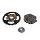 thumbnail image 1 of Kit de cadena y piñón ANGGREK 76 eslabones forjado 14 dientes motocicletas, 1 of 8