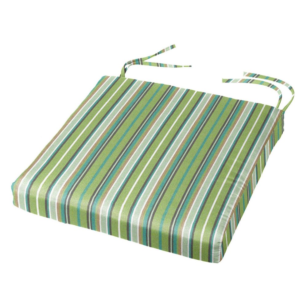 Cushion Source 16 x 16 in. Striped Sunbrella Dining Chair Pad Walmart